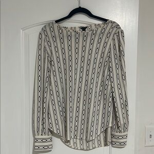 Chic Black and White Women's Top